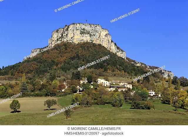 France, Drome, Gervanne Valley, Plan de Baix, Rochers du Vellan