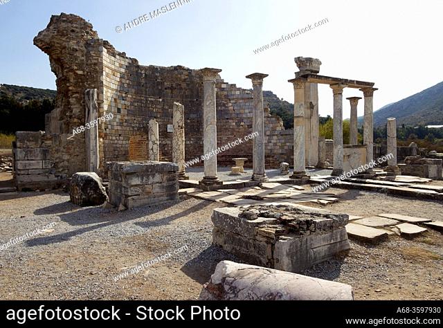 The remains of St. Mary's Church. It was built after the Council of Ephesus 431 as a tribute to the Mother of God. Ephesus is said to be the place where Mary