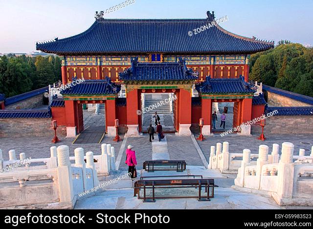 Gate at the Temple of Heaven in the center of Beijing