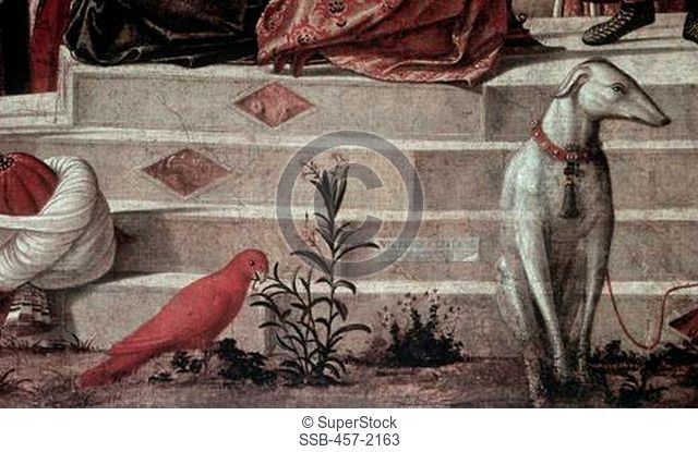 Detail Of St. George Baptizing King Aio & Queen Silene In Libya Vittore Carpaccio ca.1455-1526 Italian Oil On Canvas Scuola Dalmata dei Santi Giorgio e Trifone