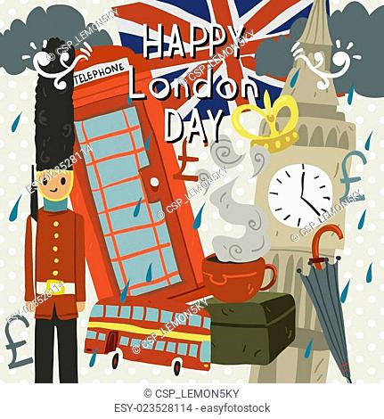 Happy London Day greeting card