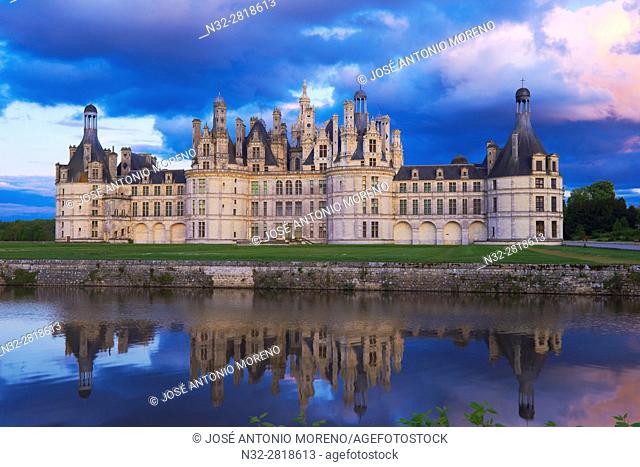 Chambord, Chambord Castle, Chateau de Chambord, Loir et Cher, Loire Valley, Loire River, Val de Loire, UNESCO World Heritage Site, France