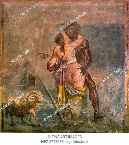 Galatea and Polyphemus, 1st century. Creator: Roman-Pompeian wall painting