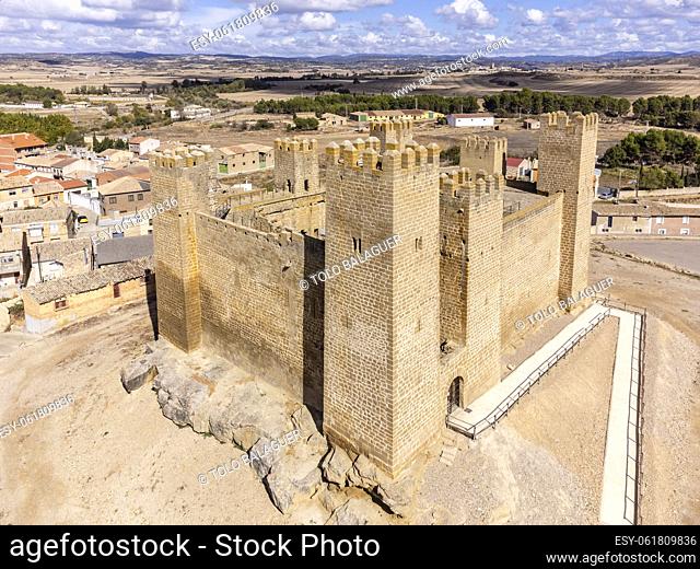 Sadaba Castle, 12th to 13th century, Sadaba, Cinco Villas, Aragon, Spain