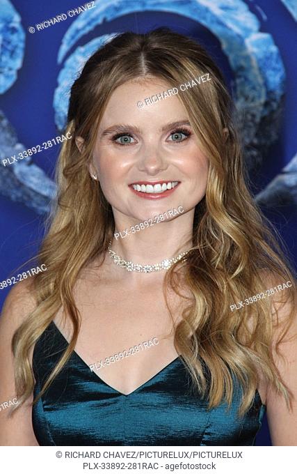 Kayla Cromer at Disney's World Premiere of ""Frozen II"". Held at the Dolby Theater in Hollywood, CA, November 07, 2019. Photo by: Richard Chavez / PictureLux