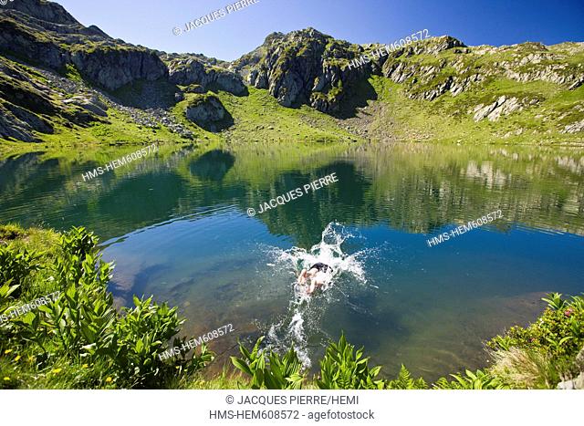 France, Haute Savoie, Chamonix Mont Blanc, Massif des Aiguilles Rouges, Reserve Naturelle Nationale des Aiguilles Rouges Aiguilles Rouges National Nature...