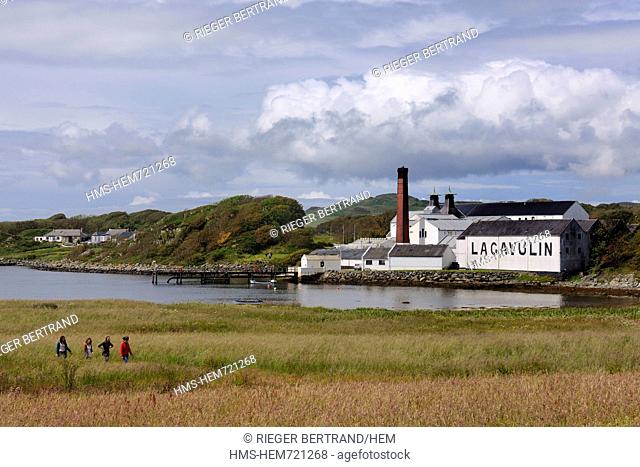 United Kingdom, Scotland, Inner Hebrides, Islay Island, Port Ellen, Lagavulin Scotch whisky distillery