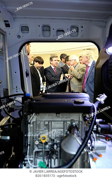 The Minister of Industry of the Basque Government Bernabe Unda in the Congress Green Cars, Research electric car, Vitoria Gasteiz, Araba, Basque Country, Spain
