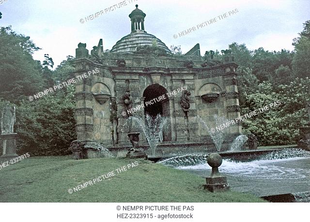 The Cascade House, Chatsworth House Gardens, Derbyshire, c1980s(?). The Cascade House was built in 1703 at the top of the Cascade