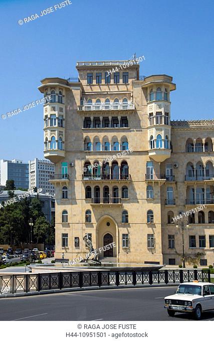 Azerbaijan, Caucasus, Eurasia, Bahram Gur, Baku, building, Funikiyor, architecture, city, monument