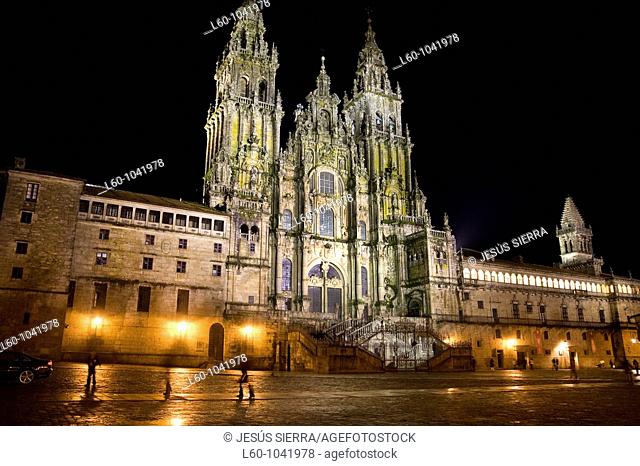 Cathedral, Santiago de Compostela, Way of St James, Galicia, Spain