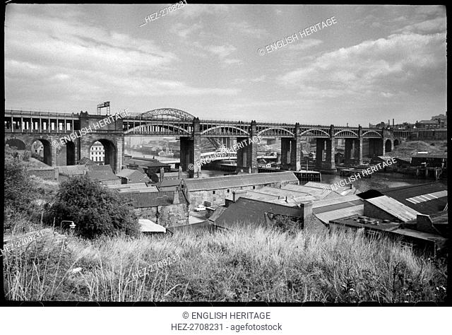 High Level Bridge, Newcastle Upon Tyne, Tyne & Wear, c1955-c1980. Creator: Ursula Clark