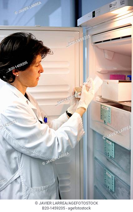 Storage of reagents, Genomics Unit, DNA and RNA sequentation and quantitation, quantitative PCR array, Biodonostia Health and Biomedicine Research Institute