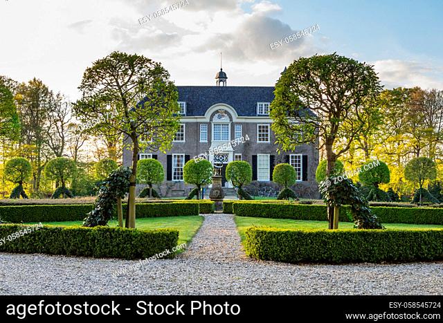 DALFSEN, NETHERLANDS, - May 03, 2015: Medieval estate house Den Berg in Dalfsen, Overijssel, Netherlands