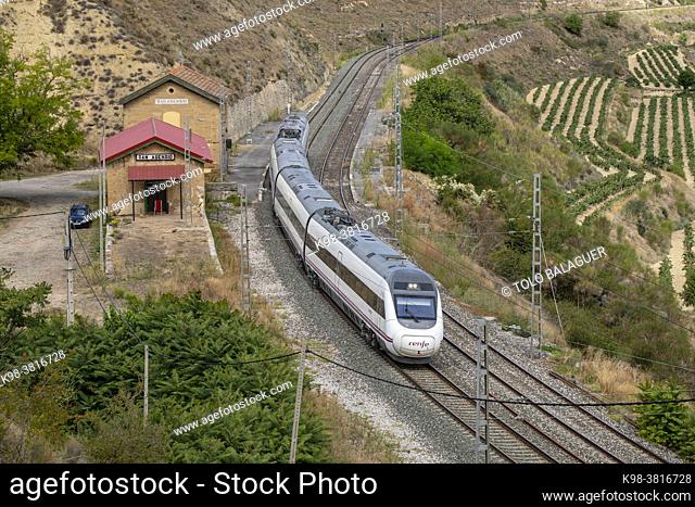 tren, valle del Ebro, La Rioja , Spain, Europe