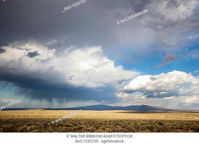 USA, Nevada, Great Basin, Beatty, desert storm off Rt  95