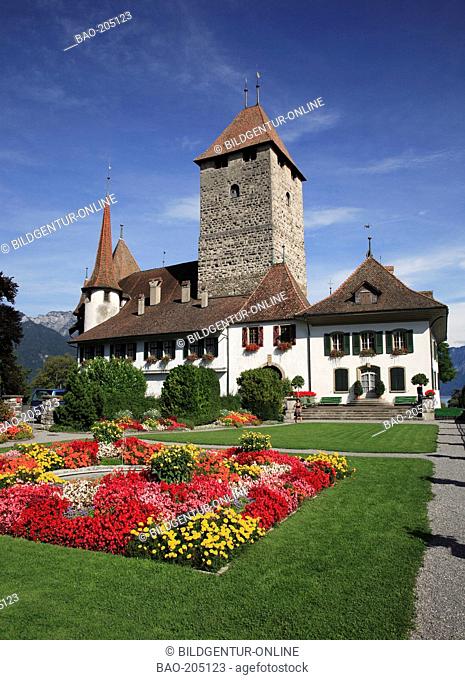 palais Spiez at Lake Thun, Niedersimmental, canton Bern, Switzerland