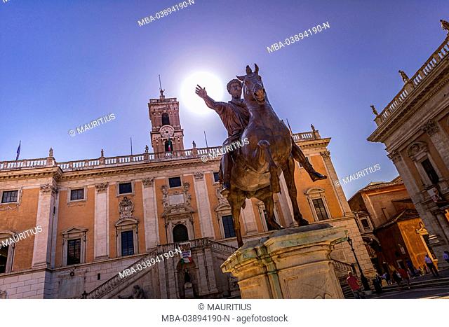 Europe, Italy, Rome, Capitol place, monument, Mark Aurel