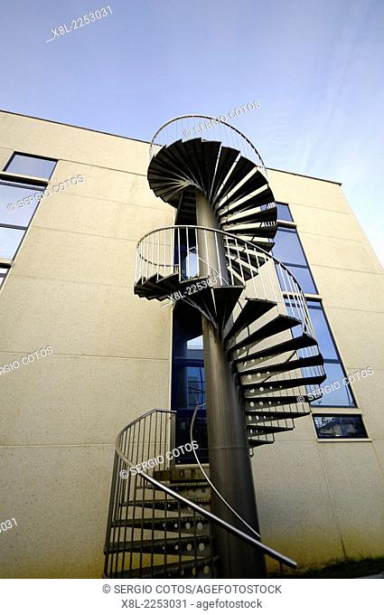 Spiral staircase, San Sebastian, Basque Country, Spain