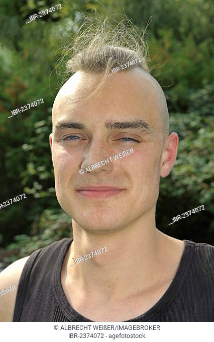 Head shaved young man Pictures of