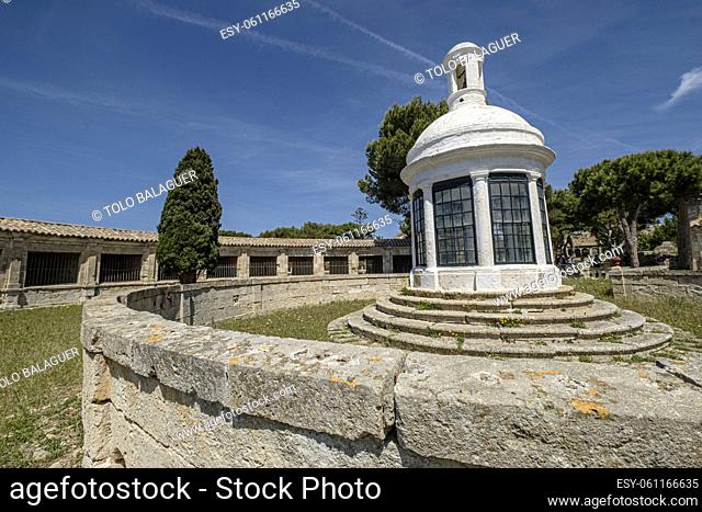 circular chapel, Lazaretto de Mahón, San Felipet Peninsula, port of Mahón, Menorca, Balearic Islands, Spain