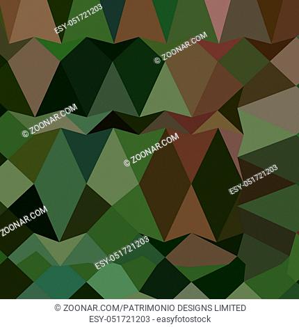 Low polygon style illustration of castleton green abstract geometric background