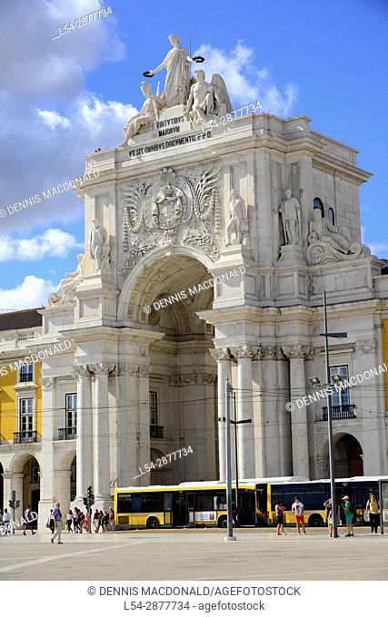 Praca de Comercio Lisbon Portugal Commerce Square Plaza