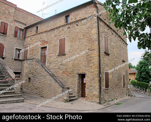 29 August 2020, Italy, Predappio: The birthplace of Benito Mussolini in Predappio in Emilia-Romagna. The Italian dictator was born here in 1883