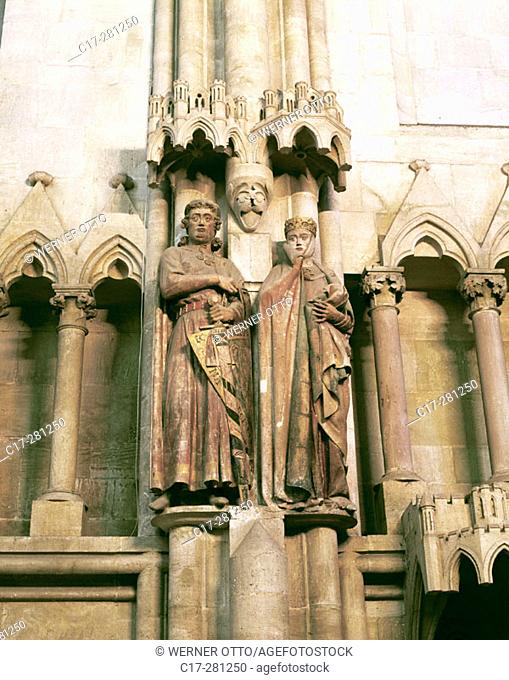 Ekkehard and Uta Statues, Cathedral St. Peter and Paul, Naumburg, Saxony-Anhalt, Germany