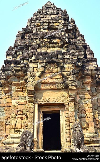 Bakong, Roluos Group. Khmer Empire, 9th century. Siem Reap, Cambodia