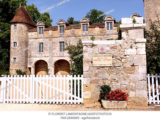 Saint Jean de Cole, Dordogne, Aquitaine, France, label ""Plus beaux villages de France"". Chateau de la Marthonié