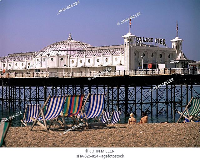 Brighton Pier Palace Pier, Brighton, East Sussex, England, United Kingdom, Europe