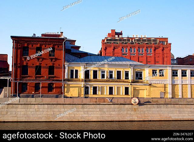 Very old factory in the center of Moscow, Russia