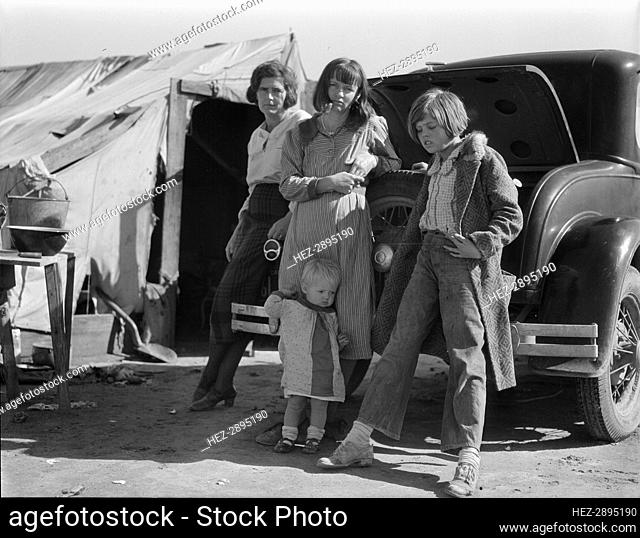 Drought refugees, California, 1936. Creator: Dorothea Lange