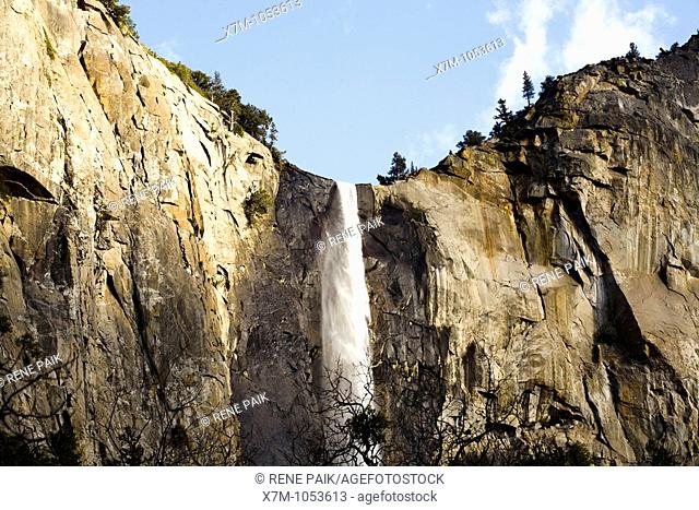 Bridalveil Falls at Yosemite National Park in California