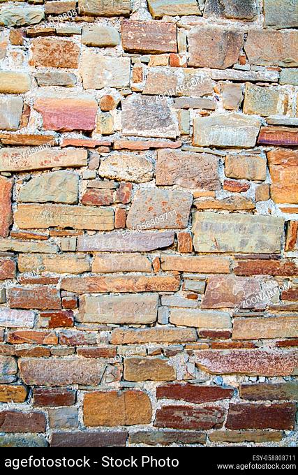 wall of stones as a texture - background