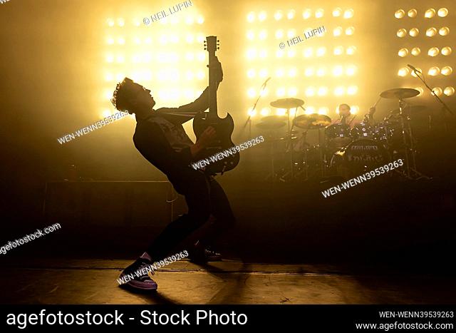 CAMBRIDGE, ENGLAND: McFly perform on stage at the Cambridge Corn Exchange Featuring: Tom Fletcher Where: Cambridge, United Kingdom When: 20 Nov 2023 Credit:...