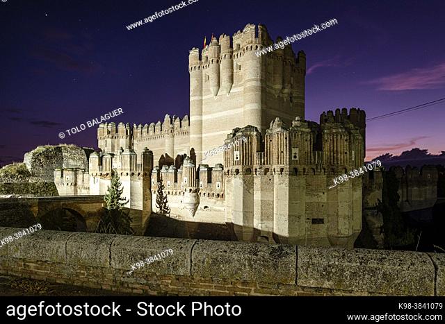Coca castle, XV century, Gothic-Mudejar, Coca, Segovia province, Spain