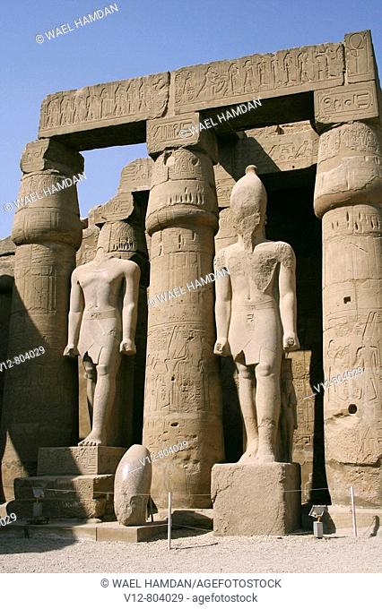 Statues of Ramesses IILuxor temple, Luxor city, Egypt