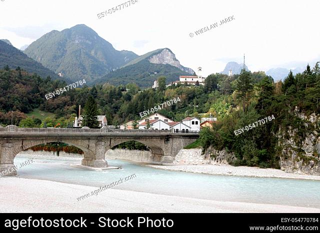 the bridge on the River Fella in Moggio