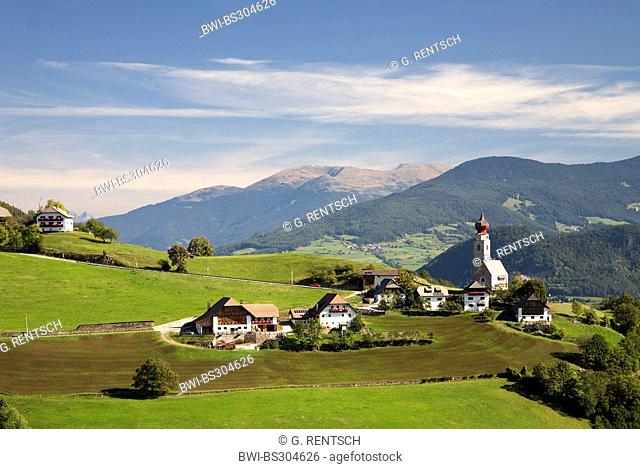village on the Ritten, a 1000 ? 1200 m high tableland, South Tyrol, Dolomites, Bolzano, Maria Saal