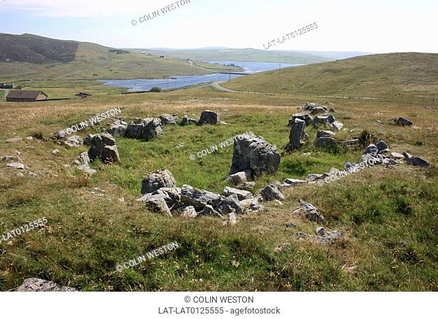 There is a neolithic ruin called the Scord of Brouster on the West mainland of Shetland. It is one of the many ancient sites that are scattered over the...