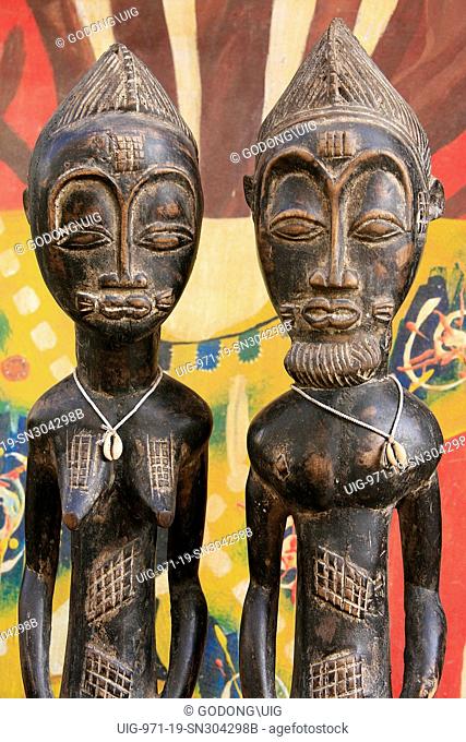 African statues, Saint Louis , Senegal