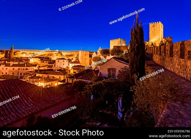 Town Obidos - Portugal - architecture background