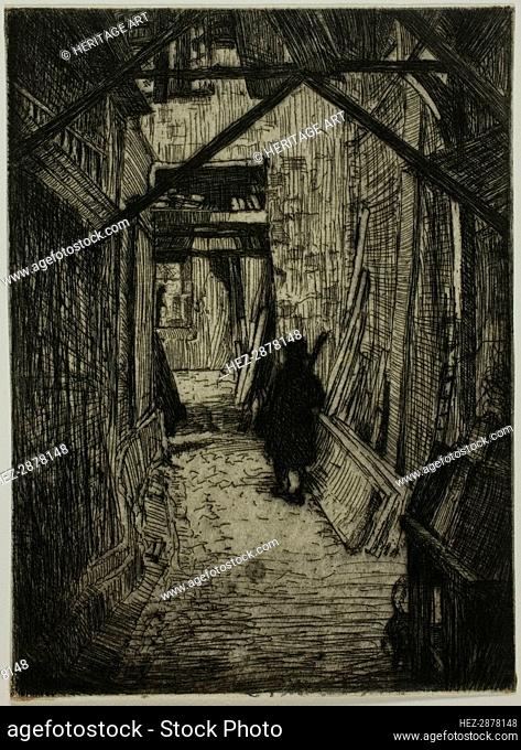Passageway, Rouen, 1899. Creator: Donald Shaw MacLaughlan