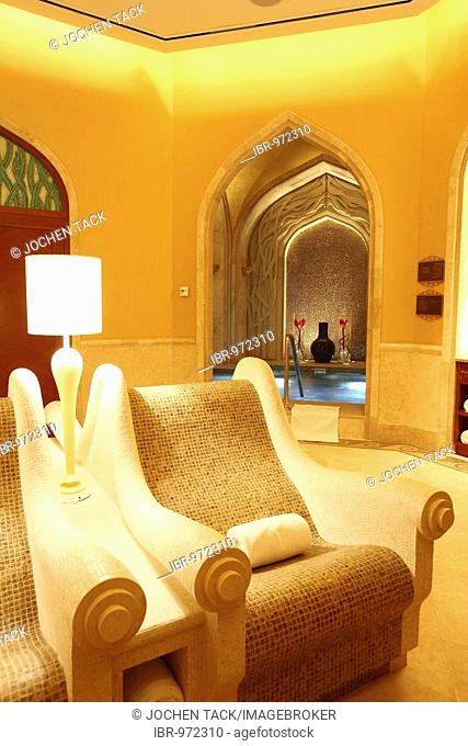 Spa area of the Atlantis Hotel, The Palm, Dubai, United Arab Emirates