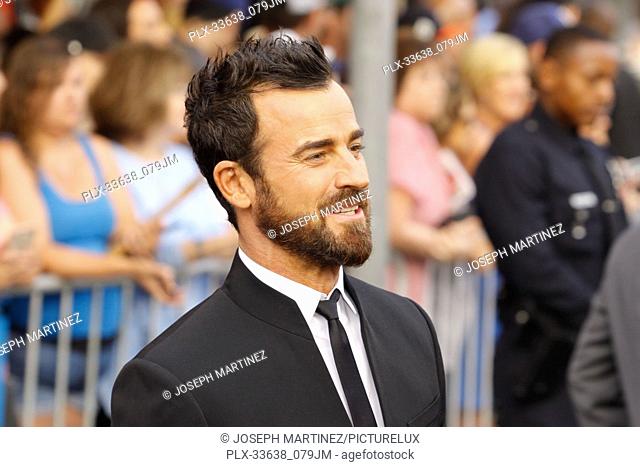 Justin Theroux at the Premiere of Lionsgate's ""The Spy Who Dumped Me"" held at the Fox Village Theater in Westwood, CA, July 25, 2018
