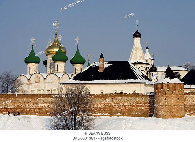 Russia - Golden Ring - Suzdal. Monastery of our Saviour and St. Euthimius (founded mid-14th century, UNESCO World Heritage List, 1992)