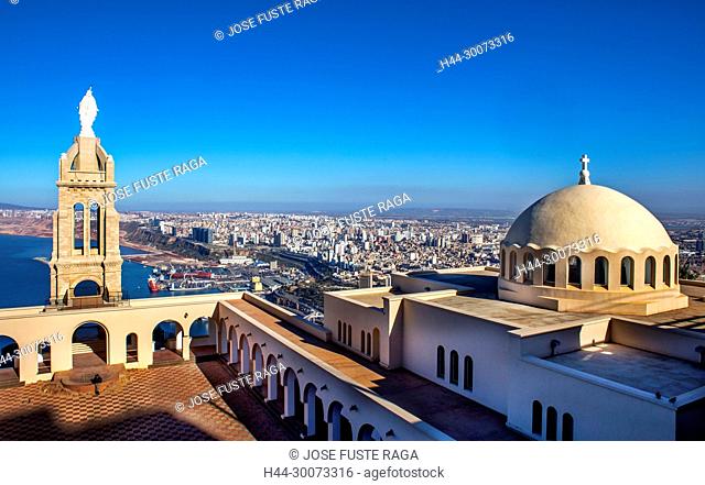 Algeria, Oran City, panorama from Djebel Murdjadjo mountain