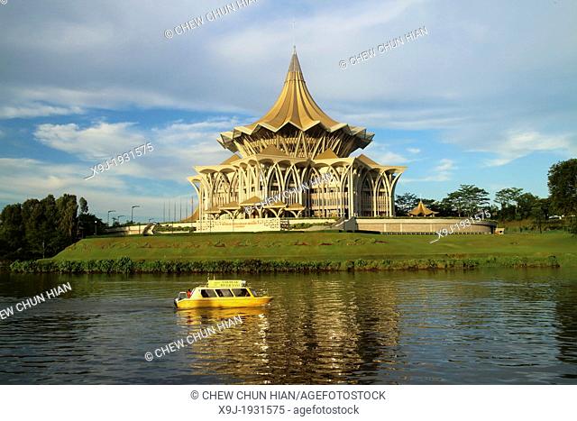 Dewan Undangan Negeri DUN Building in Kuching, Sarawak, Malaysia